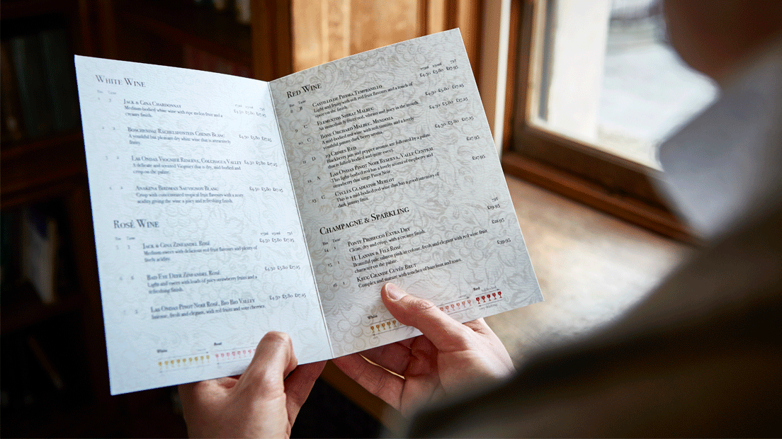 Wine List Ideas & Bespoke Design